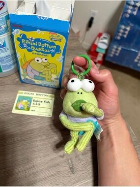 AUTHENTIC POPMART Bikini Bottom Buddies Series Plush Pendant Dopey Fish